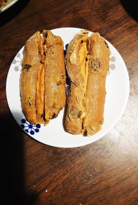 ピーナッツバターレーズンコッペパン
