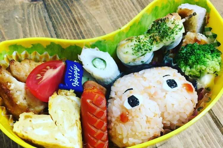 おしりたんてい簡単キャラ弁 レシピ 作り方 By 工作弁当やさん クックパッド