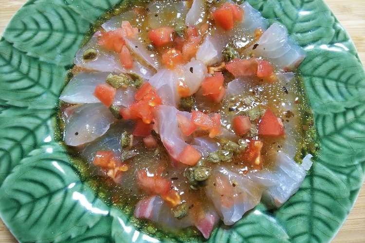 子どもと作ろう カルパッチョ レシピ 作り方 By Remies クックパッド 簡単おいしいみんなのレシピが364万品