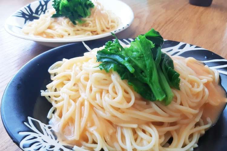 ケール花芽のたらこクリームパスタ レシピ 作り方 By 遠藤青汁愛媛県 クックパッド 簡単おいしいみんなのレシピが349万品