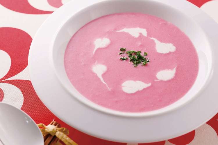 ピンクスープｂｙ草津市 レシピ 作り方 By 草津市 滋賀県 クックパッド 簡単おいしいみんなのレシピが366万品