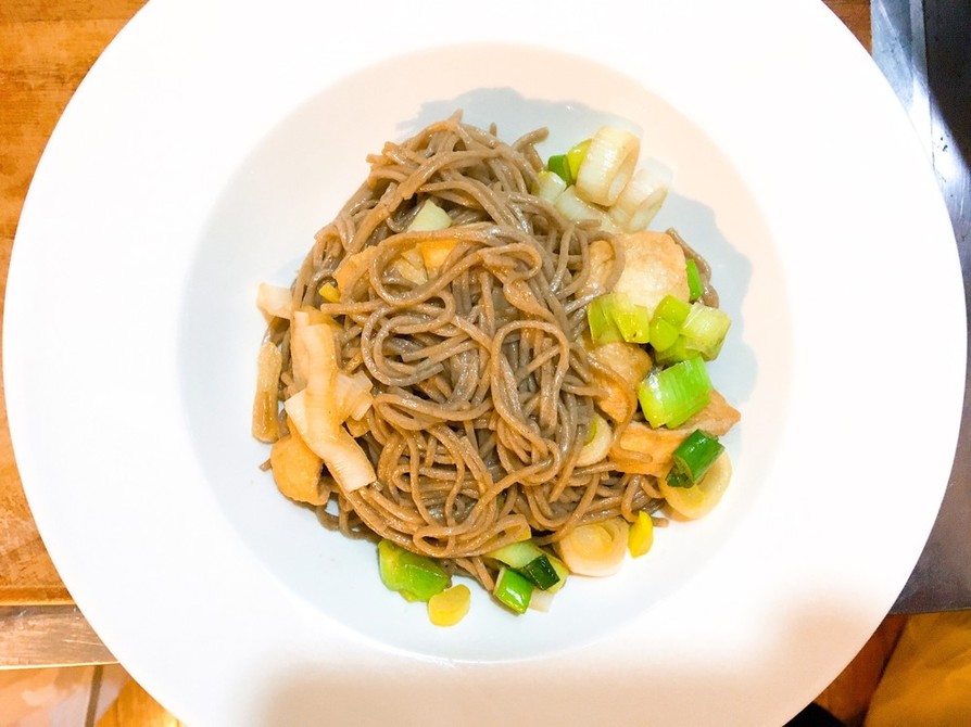 蕎麦の和風焼きそばの画像