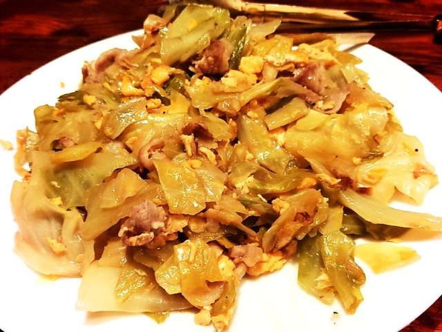 キャベツ 豚 バラ 卵