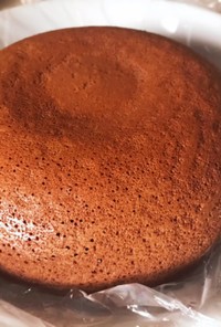 炊飯器で軽いチョコレートケーキ(試作品)