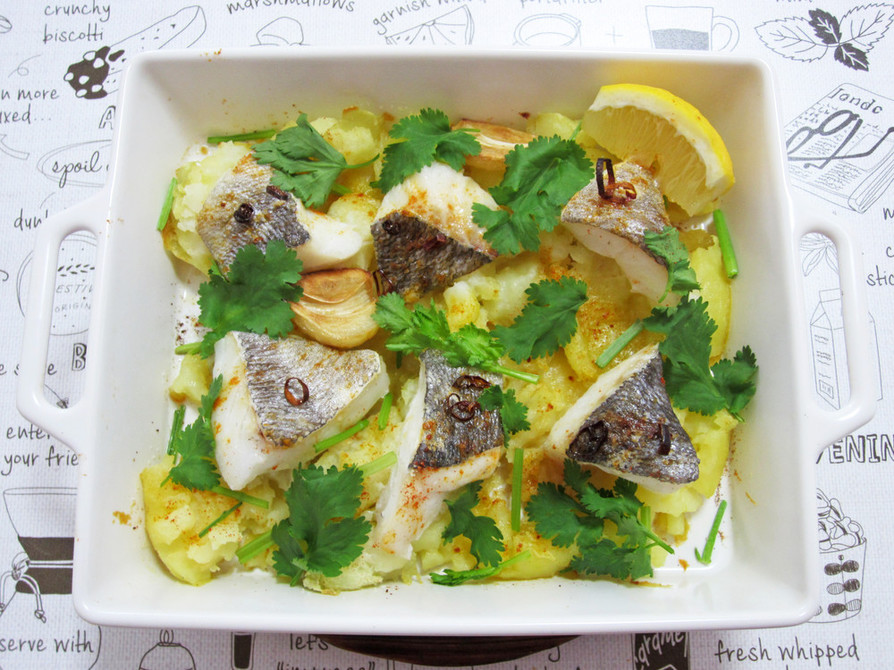 鱈とジャガイモのポルトガル風オーブン焼きの画像