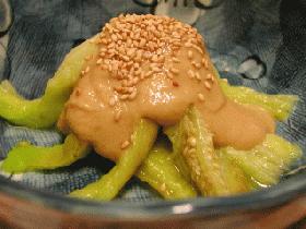 焼きナスの胡麻和え