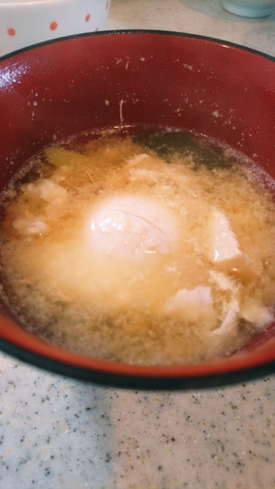 超簡単、卵のお味噌汁♡ᵕ̈*♥ の写真