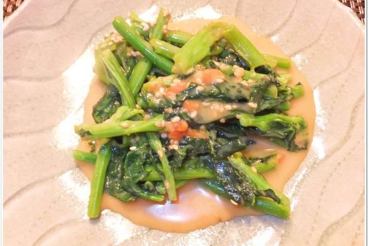 春 菜の花のわさび酢味噌和え レシピ 作り方 By じゅりあ クックパッド 簡単おいしいみんなのレシピが370万品