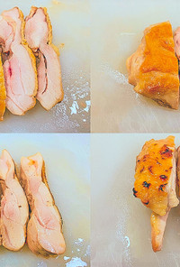 鶏ももステーキ 皮の焼き方比較実験