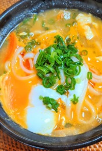 韓国風ごま味噌スープ煮込みうどん