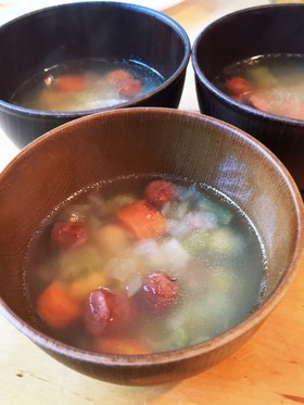 【簡単ランチに!】具沢山な偉いスープ