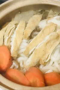 野菜中心の●味噌煮込みうどん鍋