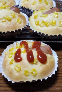 HM☆アメリカンドッグ風カップケーキ