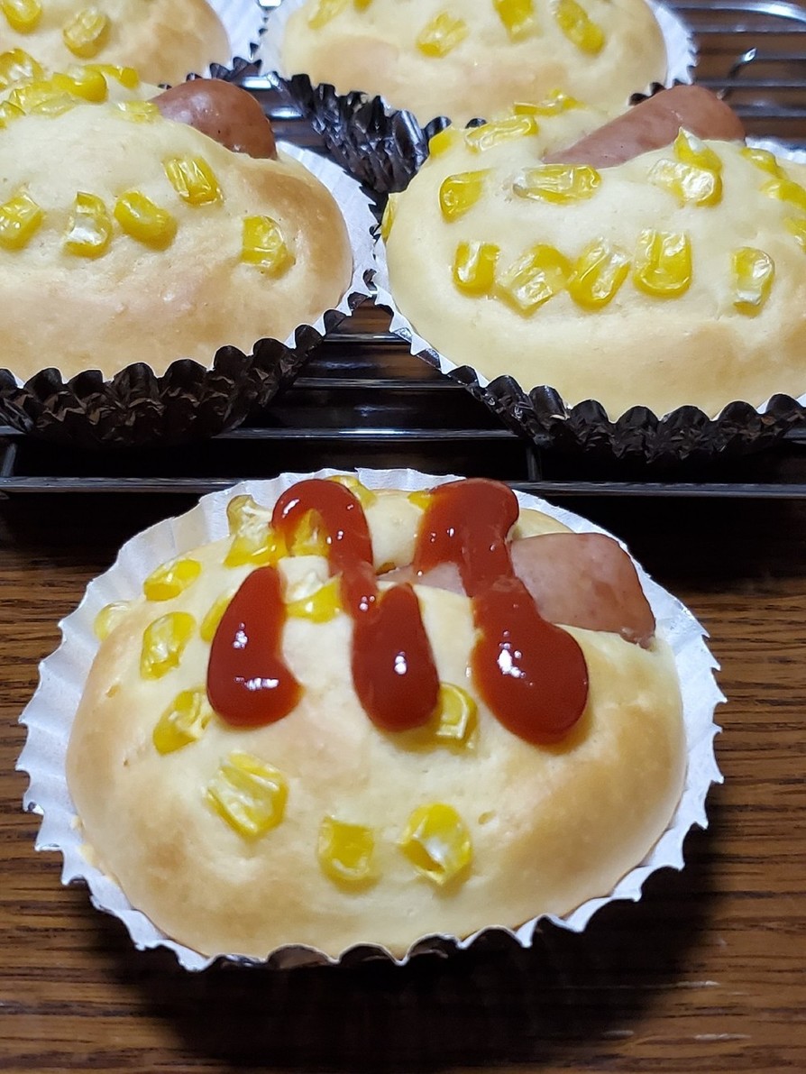 HM☆アメリカンドッグ風カップケーキの画像