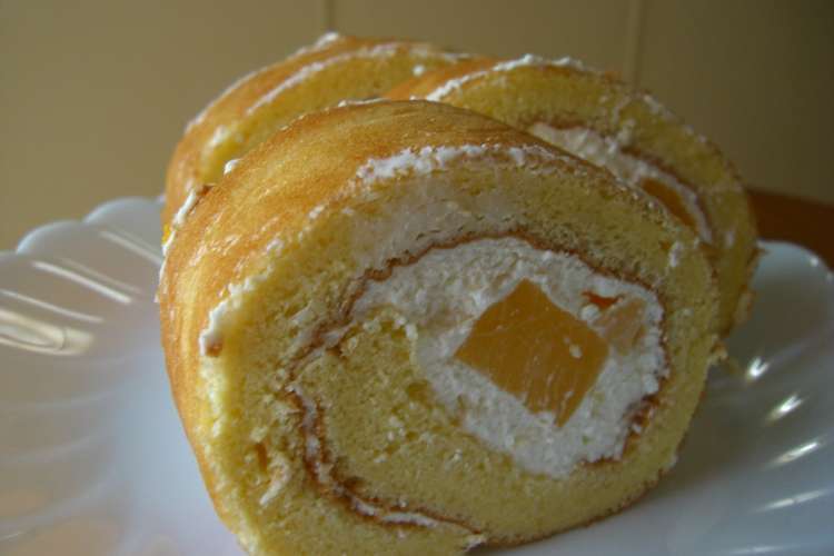 オレンジゼリーのチーズロールケーキ レシピ 作り方 By くまる クックパッド