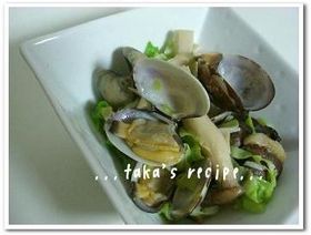 フライパン一つで♪アサリとお野菜の酒蒸し