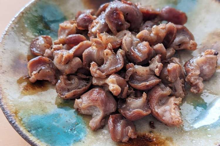 砂肝下処理がんばったら 銀皮のおつまみ レシピ 作り方 By Gomibaco クックパッド 簡単おいしいみんなのレシピが350万品