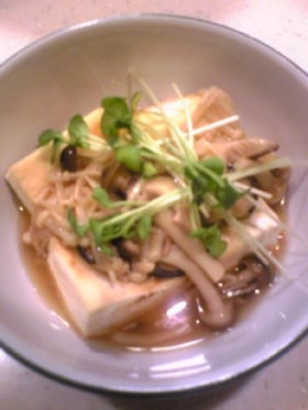 高野豆腐のきのこあんかけの画像