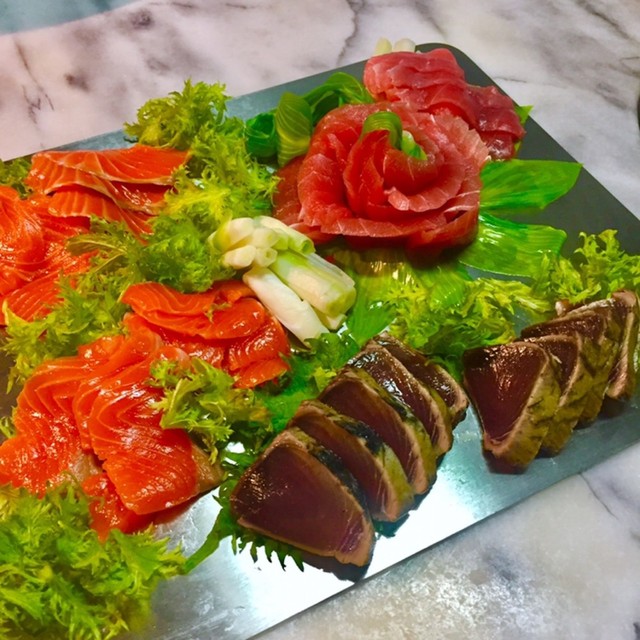 まぐろサーモン鰹のタタキわさび菜うるい レシピ 作り方 By Kitchengp クックパッド まぐろサーモン鰹のタタキわさび菜うるい レシピ 作り方 By Kitchengp クックパッド