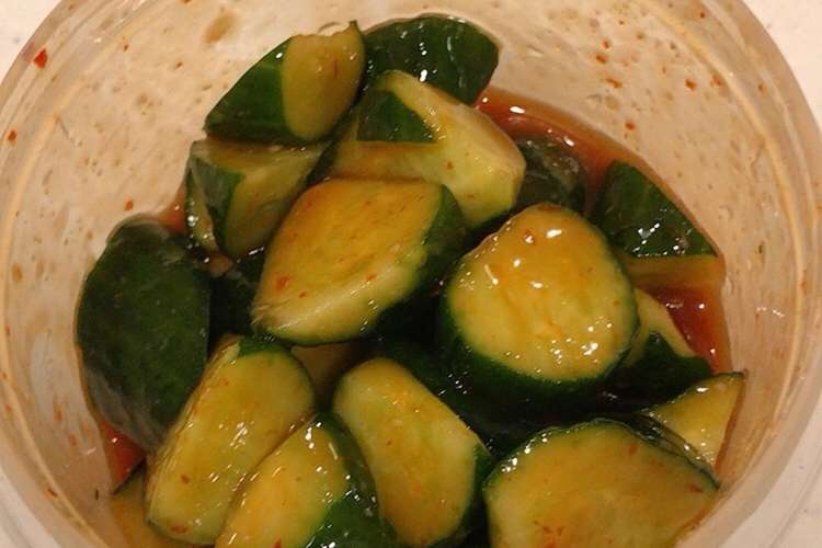 コチュジャン 豆板醤 塩麹で オイキムチ レシピ 作り方 By クックまいななパパ クックパッド 簡単おいしいみんなのレシピが355万品