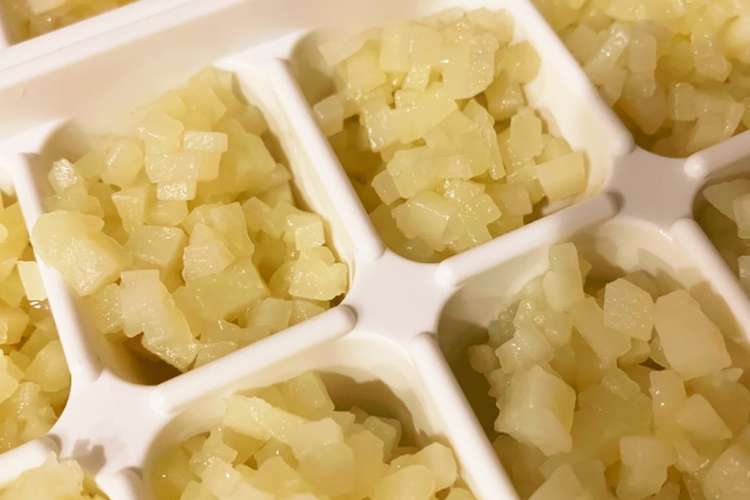 離乳食 中期 レンジで角切りじゃがいも レシピ 作り方 By みいちゃン クックパッド 簡単おいしいみんなのレシピが360万品