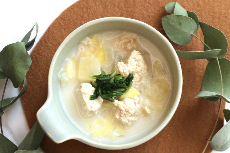 離乳食完了期 鶏だんご白菜豆乳スープ レシピ 作り方 By やまひここんぶ クックパッド 簡単おいしいみんなのレシピが376万品