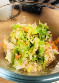 【簡単】春キャベツの温サラダ