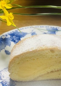 レモンクリームの☆ふわふわロールケーキ