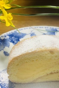 レモンクリームの☆ふわふわロールケーキ