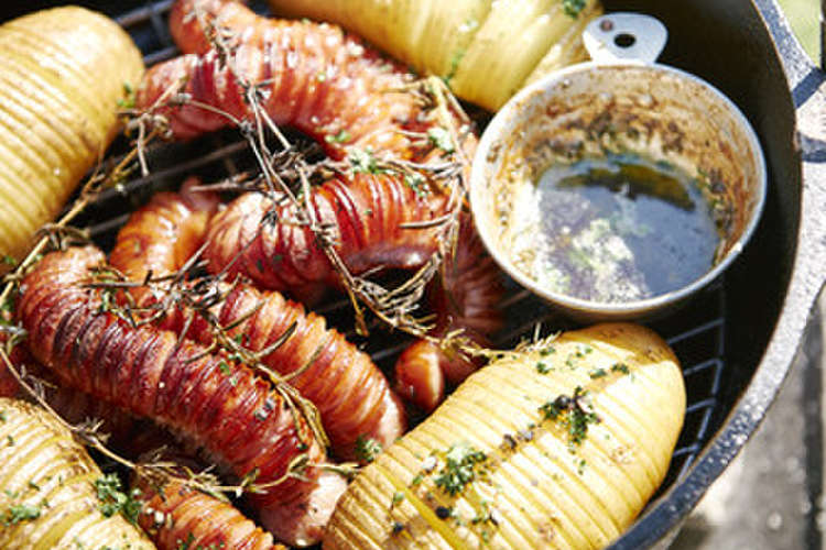 オリジナルスモークとハッセルバックポテト レシピ 作り方 By ジョンソンヴィル クックパッド 簡単おいしいみんなのレシピが376万品