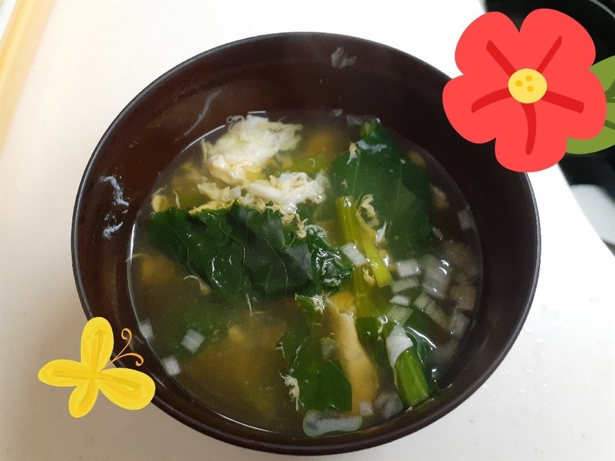 のらぼう菜のスープ★の画像