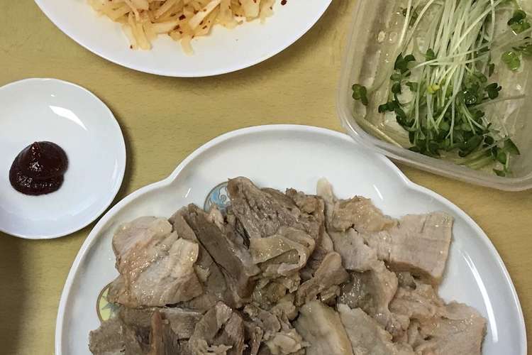 Mizuki 公式ブログ すぐでき ポッサム風ゆで豚の野菜巻き 豚しゃぶ肉 簡単レシピ 時短 韓国料理 Powered By Line