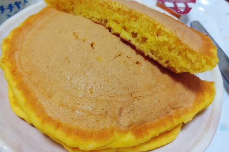 ほわほわ かぼちゃホットケーキ レシピ 作り方 By Kumano台所 クックパッド 簡単おいしいみんなのレシピが349万品