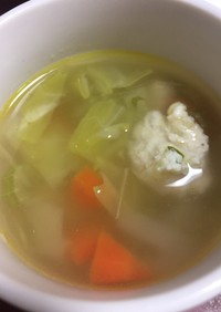 鶏団子スープ（コンソメ不使用）