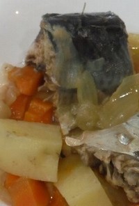 骨ごと食べれるサバのコンソメ煮(圧力鍋)