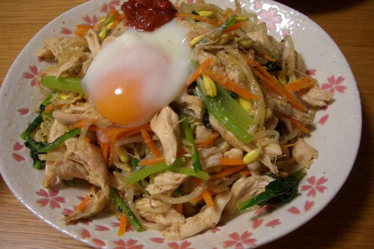 ささみとたっぷり野菜のピビンバ風 レシピ 作り方 By ともこもも クックパッド 簡単おいしいみんなのレシピが376万品