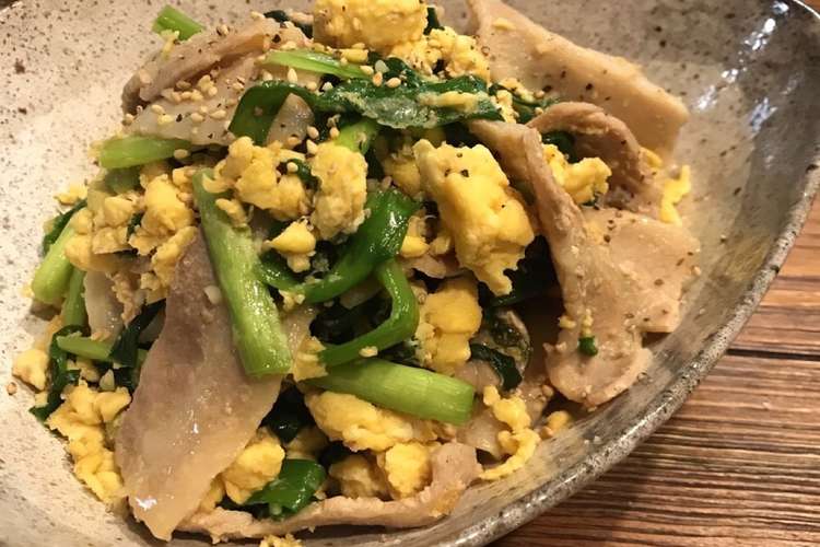 簡単 豚バラとニラ卵のスタミナ炒め レシピ 作り方 By Riko クックパッド 簡単おいしいみんなのレシピが354万品