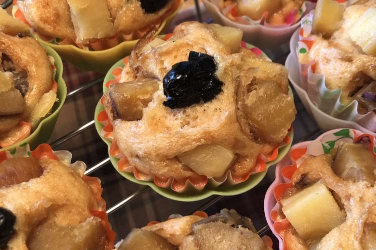 焼き芋と黒豆のお気楽な蒸しパン レシピ 作り方 By クックn7mguj クックパッド 簡単おいしいみんなのレシピが361万品