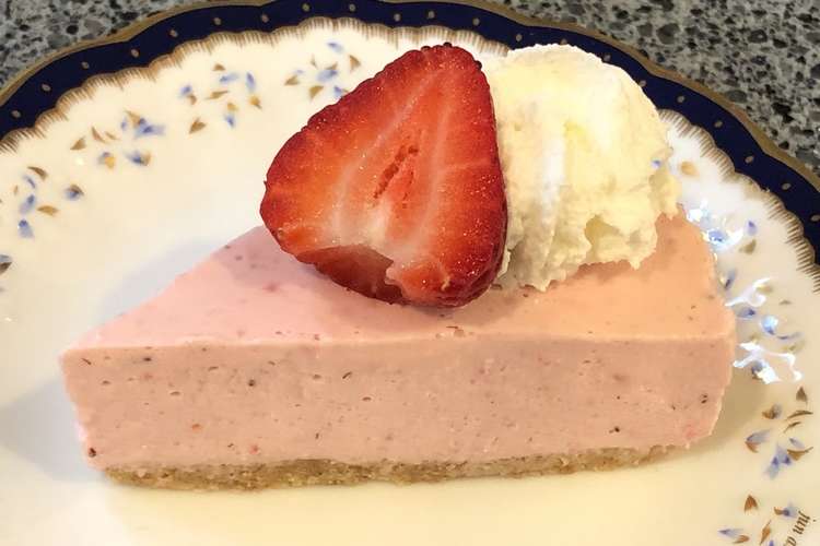 簡単デザート 焼かない苺のチーズケーキ レシピ 作り方 By 元気印主婦の素 クックパッド