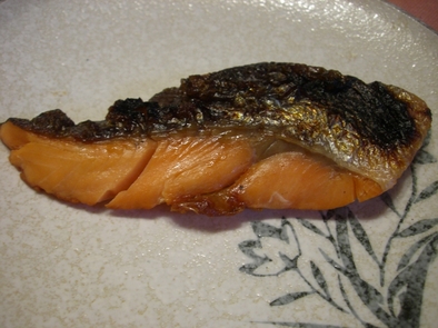 焼き塩鮭の保存法の写真