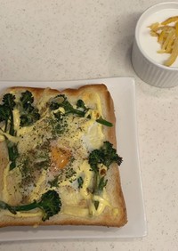 トロトロ卵のトースト　素敵な朝食