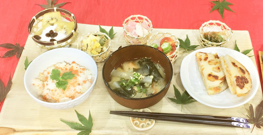 「栄養満点茨城野菜の味噌スープ」定食❷の画像