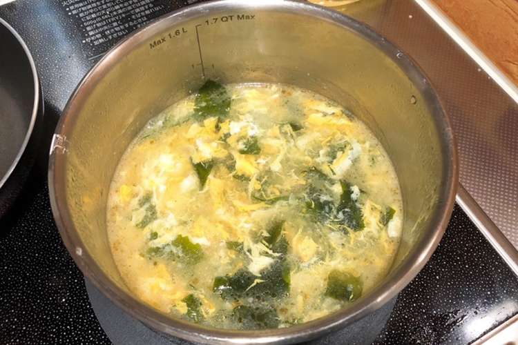 わかめたまごスープ レシピ 作り方 By てぃーひ クックパッド