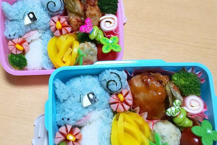 キャラ弁 ポケモン ラプラス レシピ 作り方 By An An クックパッド 簡単おいしいみんなのレシピが355万品