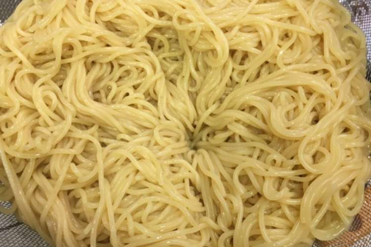 重曹でスパゲッティを中華麺に レシピ 作り方 By 96親父 クックパッド 簡単おいしいみんなのレシピが376万品