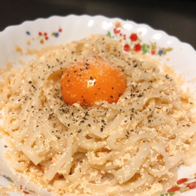 【糖質0麺】明太カルボナーラ風の写真
