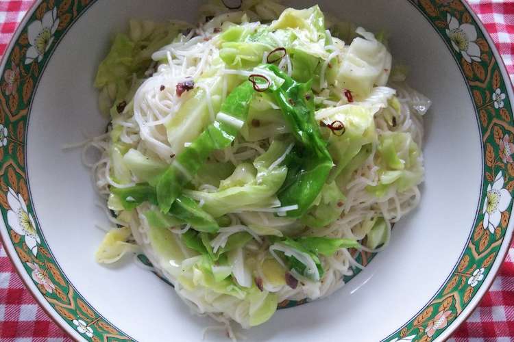 ランチに新キャベツとアンチョビお素麺 レシピ 作り方 By Remies クックパッド 簡単おいしいみんなのレシピが359万品