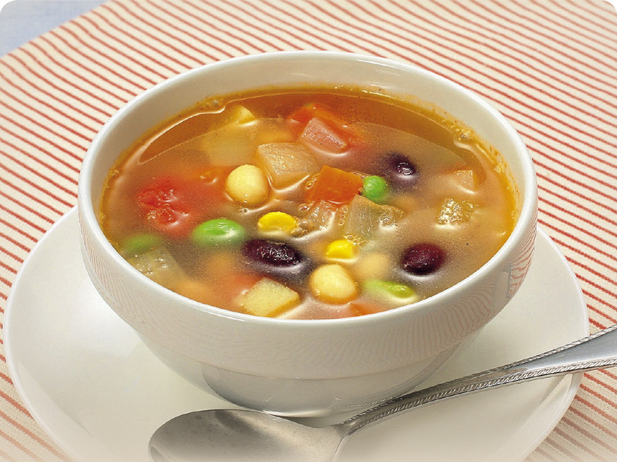 野菜たっぷりスープの画像