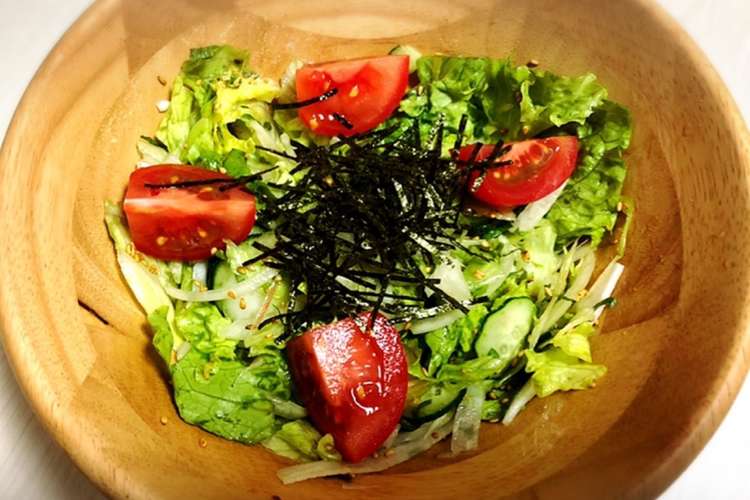 カット野菜で 簡単 チョレギサラダ レシピ 作り方 By ふみのメシ クックパッド