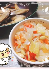 マクロビ☆重ね煮のデトックス豆スープ